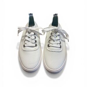 Tommy Bahama White Perforated Sneakers